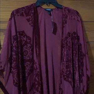 Torrid fringe cardigan